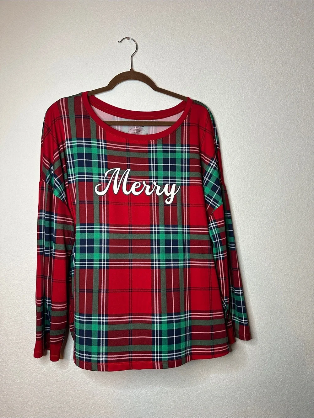 Merry Plaid Holiday Top - Red